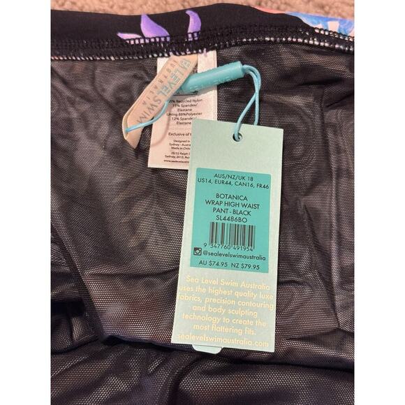 NEW Sea Level Size 14 Botanica Cross Front Multifit Top And Matching Bottoms NWT - Picture 4 of 5